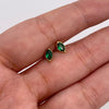 Topos Circon verde Oro amarillo 18k 0,65 Gr / 3,7 mm
