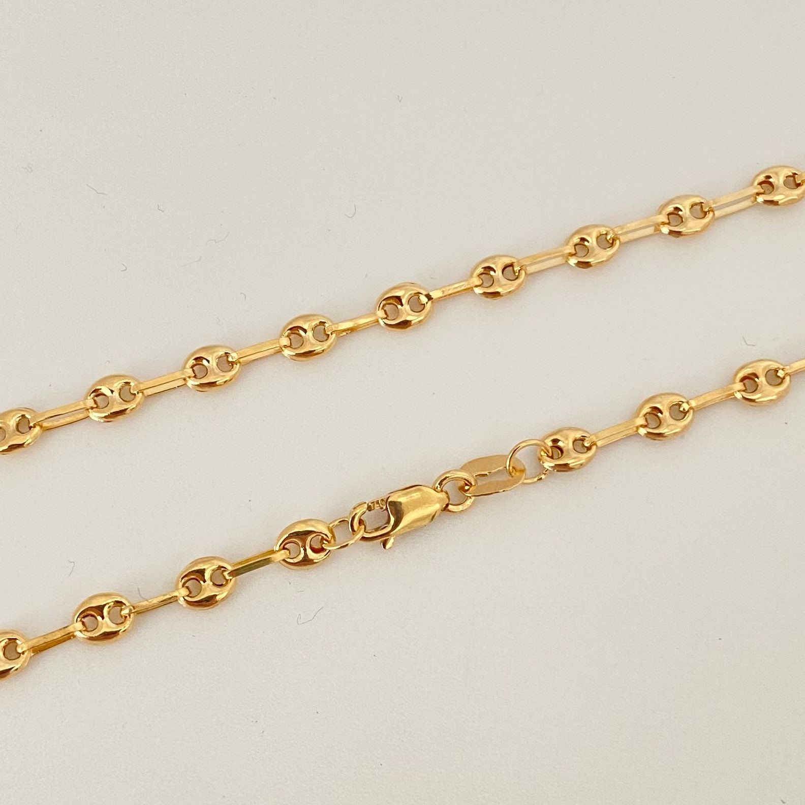 Cadena gc Oro amarillo 18k 5,20 Gr / 3,4 mm / 50 Cm Broche 0,30