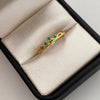 Anillo 15 Tiara Casting Verde Oro amarillo 18k / Talla 6 / 1,75 Gr