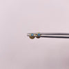 Topos Circones agua marina Oro amarillo 18k 0,35 Gr / 2,5 mm