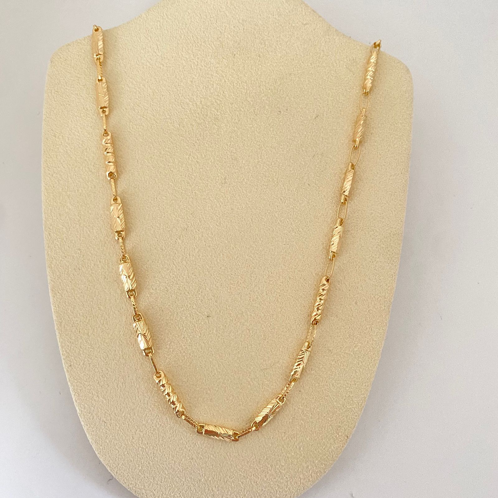 Cadena rustica diamantada  Oro amarillo 18k 13,05 Gr / 2,9 mm / 60 Cm Broche 0,60