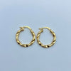 Candonga It entorchada Oro amarillo 18k 1,8 Gr / 2,2 Cm