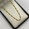 Cadena Rustica Barriles  Oro amarillo 6,80 Gr / 3,1 mm / 60 Cm Broche 0,40