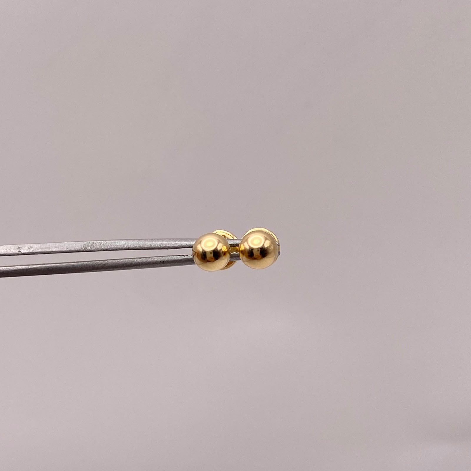 Topos Bola lisa 5mm Oro amarillo 18k 0,55 Gr