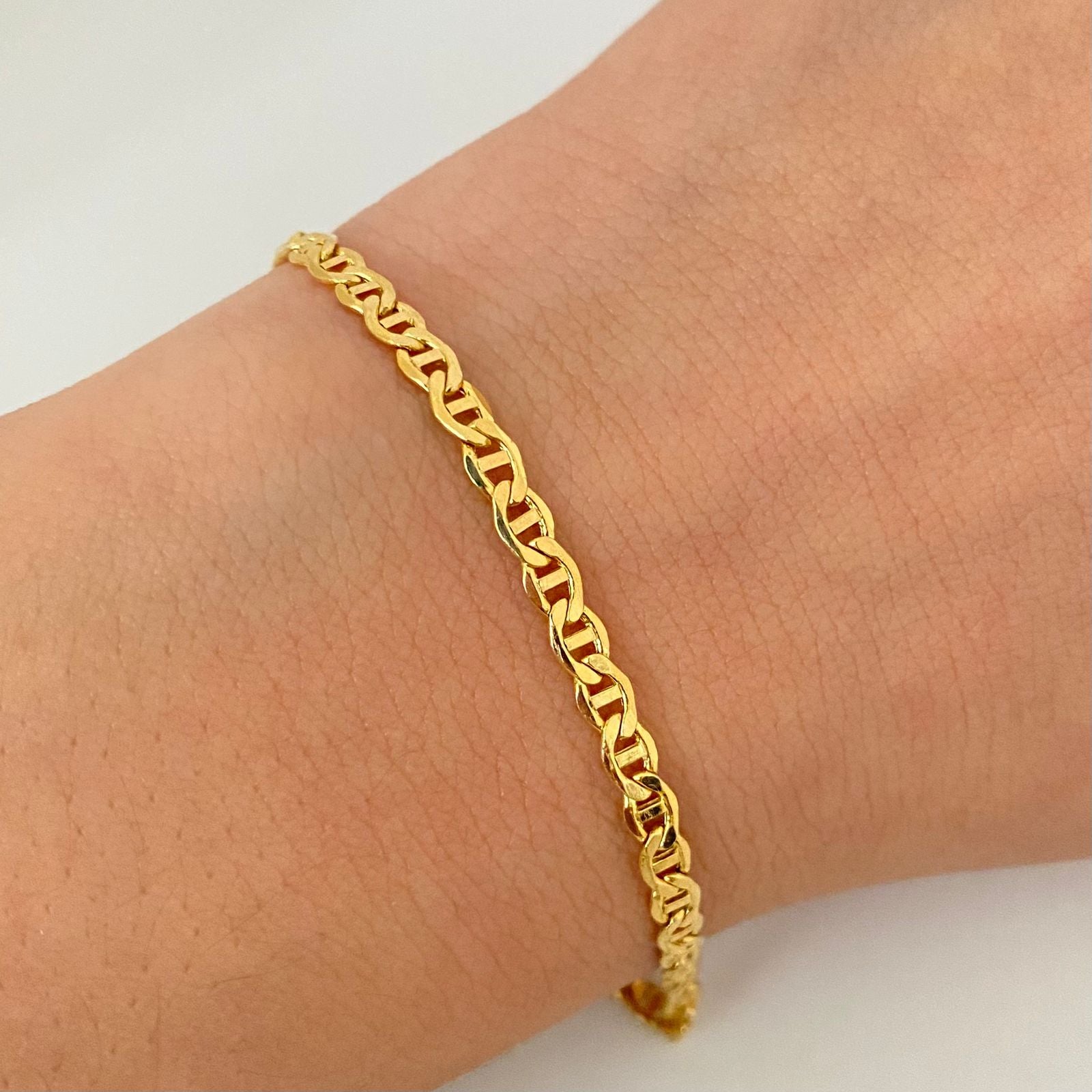 Pulso It escalera Oro amarillo 18k +1 / 2,70 Gr / 3,4 mm / 19 Cm