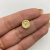 Herraje tambor letra y Oro amarillo 0,55 Gr / 1 Cm