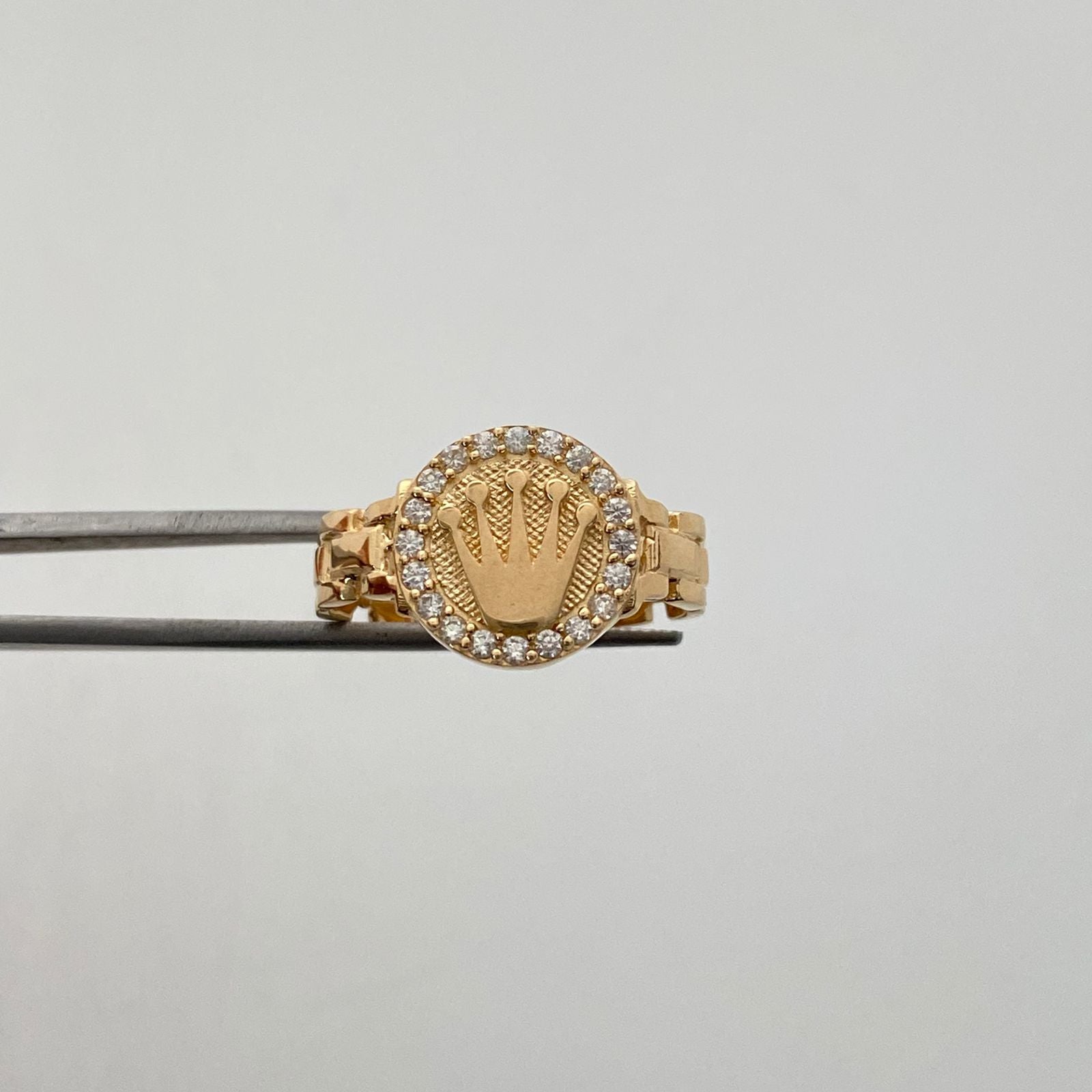 Anillo Corona Rx Casting Oro amarillo 18k / Talla 7 / 4 Gr / 4,6 mm