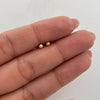 Topos Media Bola Diamantada 3mm Oro amarillo 18k 0,4 Gr