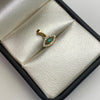 Dije Ojo turco circon verde Oro amarillo 18k 0,6 Gr / 10 mm / 1,2 Cm
