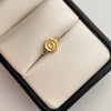 Herraje letra O  Oro amarillo 18k 0,3 Gr / 1,2 Cm