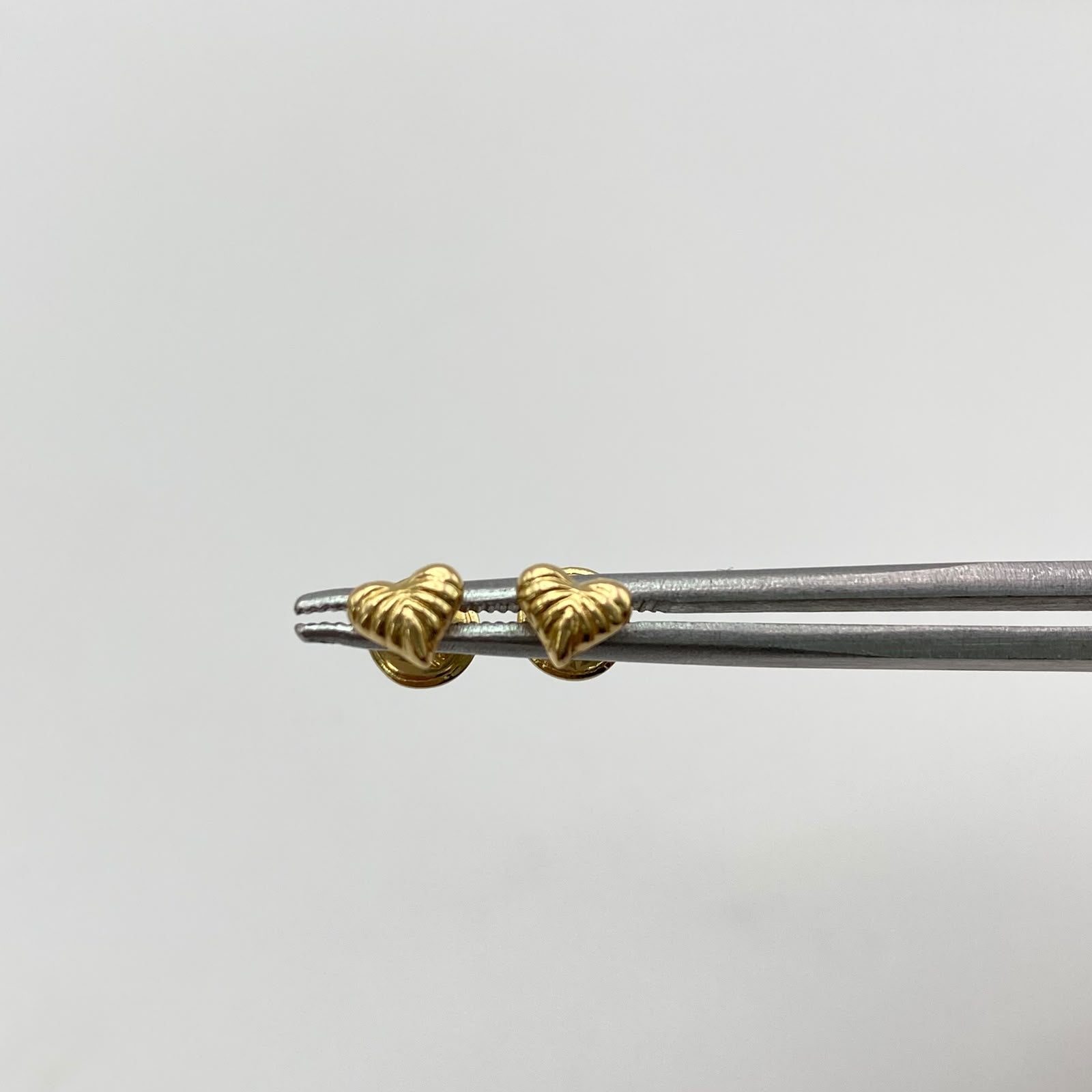 Topos Corazon lineas Oro amarillo 18k 0,5 Gr / 5,3 mm