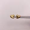 Topos Corazon burbuja Oro amarillo 18k 0,95 Gr / 9,8 mm