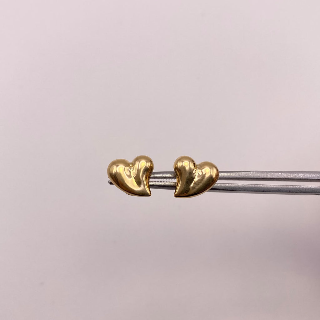 Topos Corazon burbuja Oro amarillo 18k 0,95 Gr / 9,8 mm