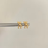 Topos mini oso mano alzada  Oro amarillo 18k 0,8 Gr / 6,5 mm
