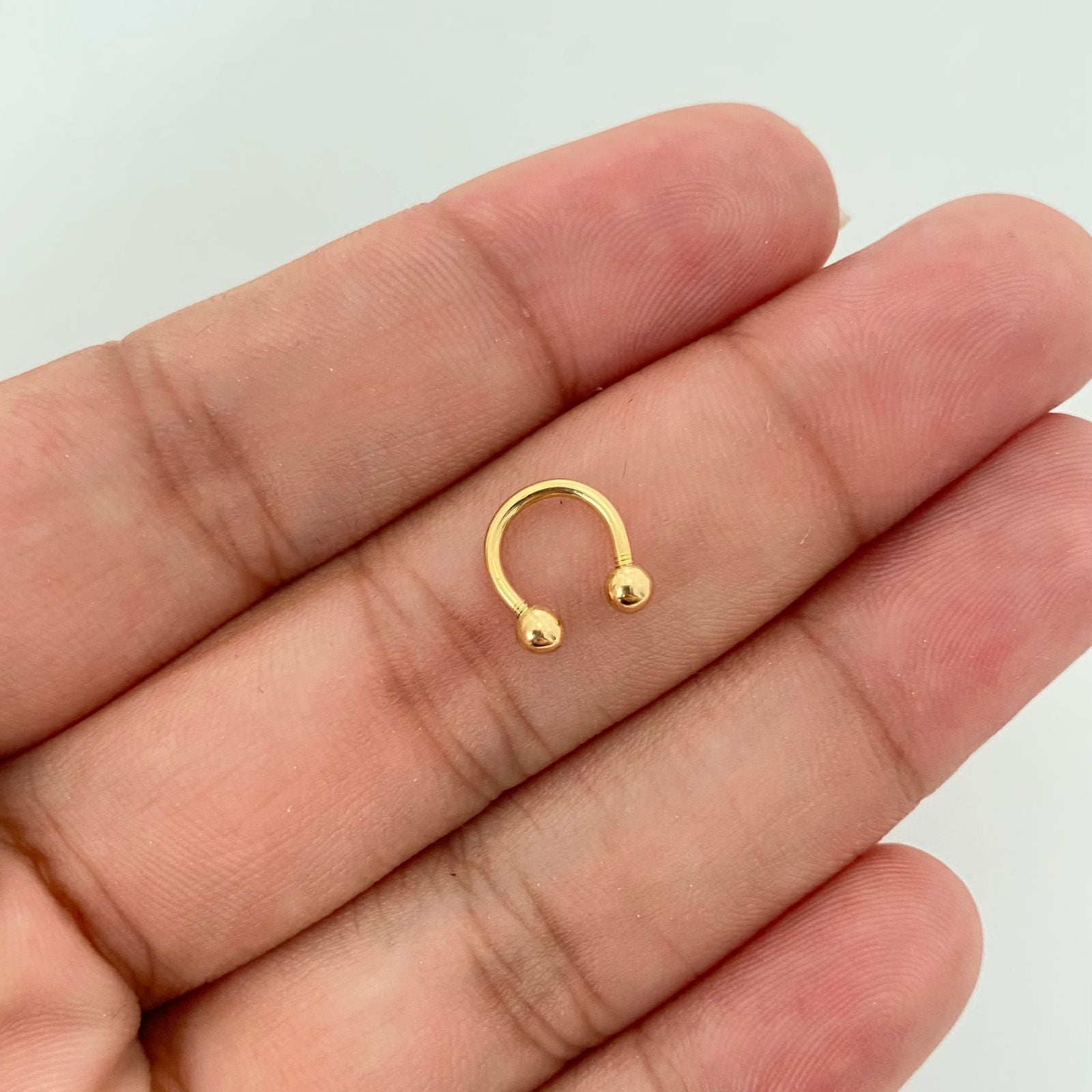 Piercing bola lisa ( joya ) Oro amarillo 18k 0,6 Gr