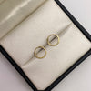 Candonga imperdible diamantadas Oro amarillo 18k 0,52 Gr / 1 Cm