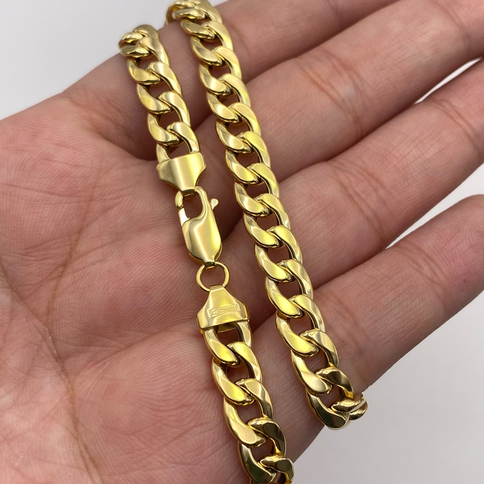 Cadena It Cubana inflada Oro amarillo 18k +1 / 15,04 Gr / 6,7 mm / 60 Cm