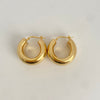 Candonga It (joya) redonda lisa Oro amarillo 18k 6,85 Gr / 3,0 Cm