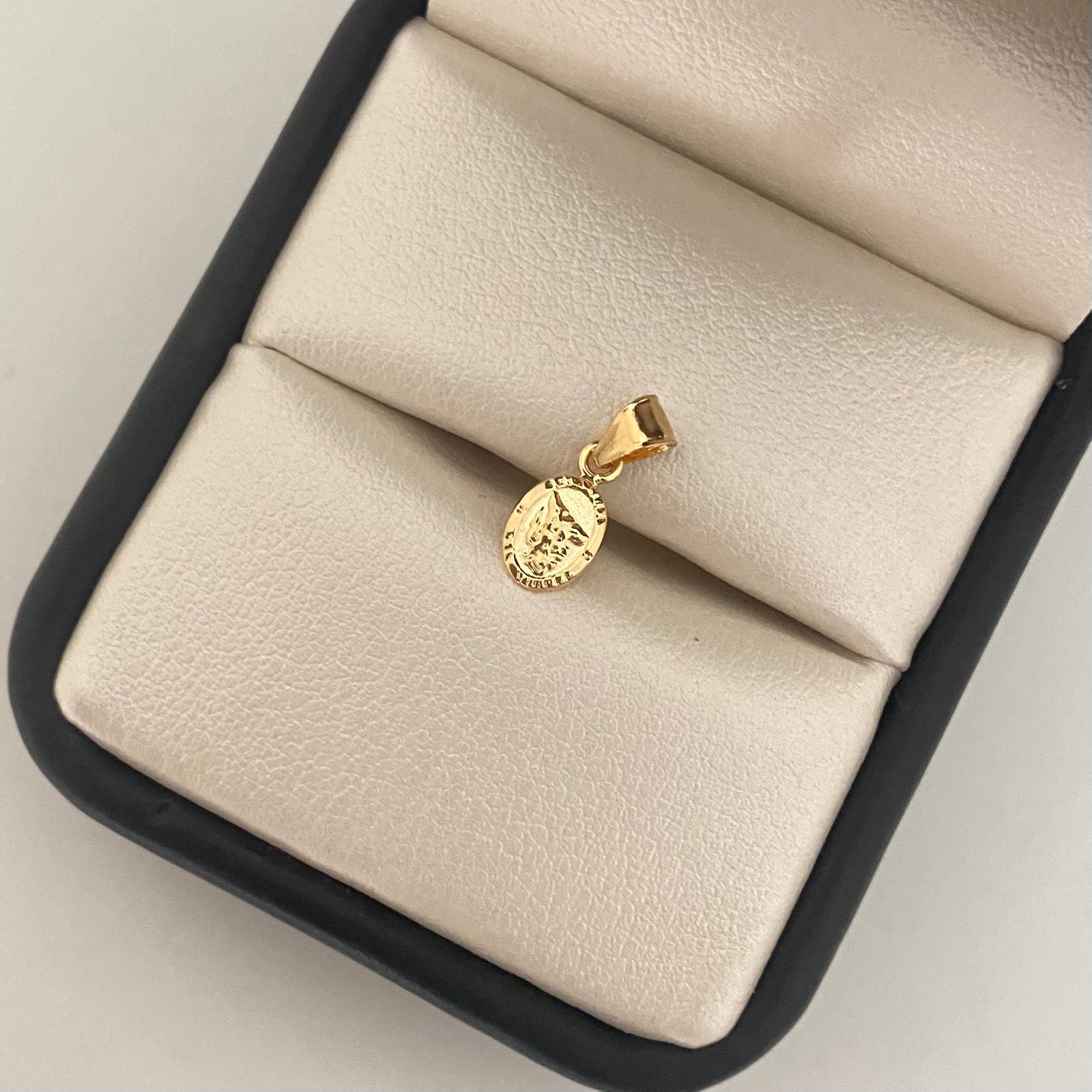 Dije san miguel mini Oro amarillo 18k 0,25 Gr / 1,4 Cm