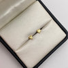 Topos Corazon fondo diamantado Oro amarillo 18k 0,5 Gr / 5,1 mm