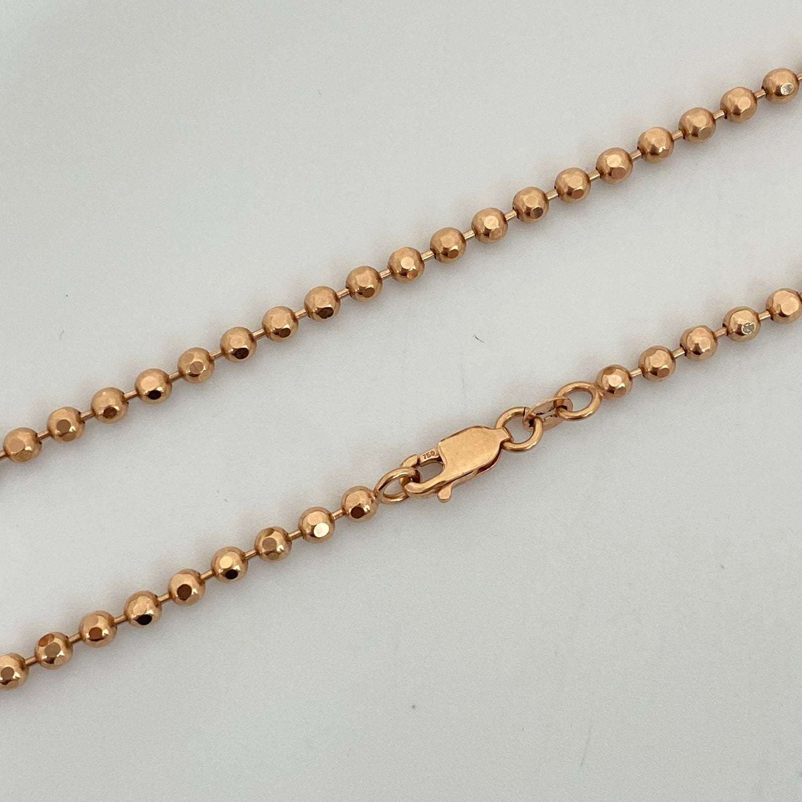 Cadena It militar  Oro rosa 18k +1 / 20,85 Gr / 3 mm / 60 Cm