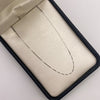 Cadena It veneciana Oro blanco 18k +1 / 0,96 Gr / 0,6 mm / 45 Cm