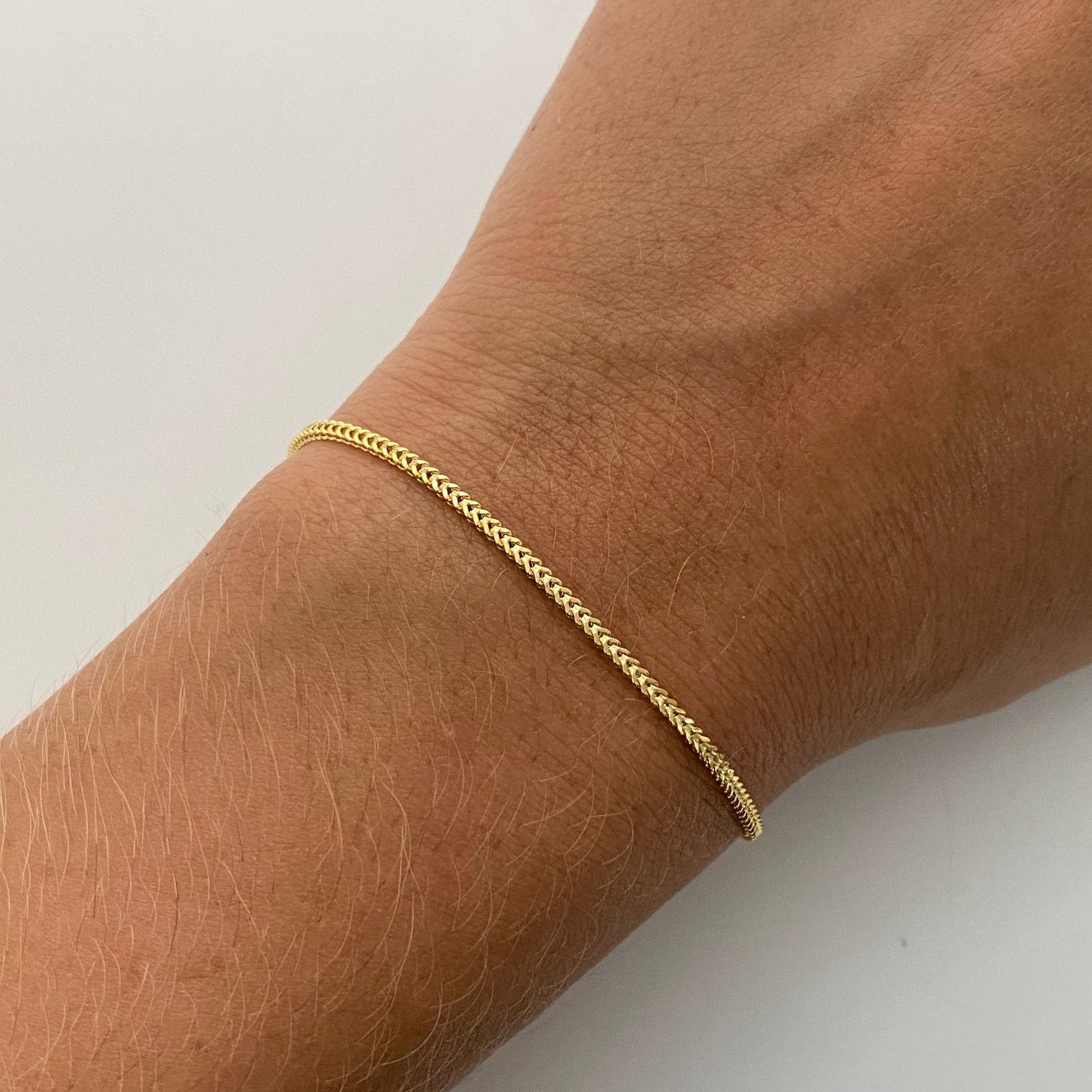 Pulso It Franco Oro amarillo 18k +2 / 1,55 Gr / 1,5 mm / 19 Cm