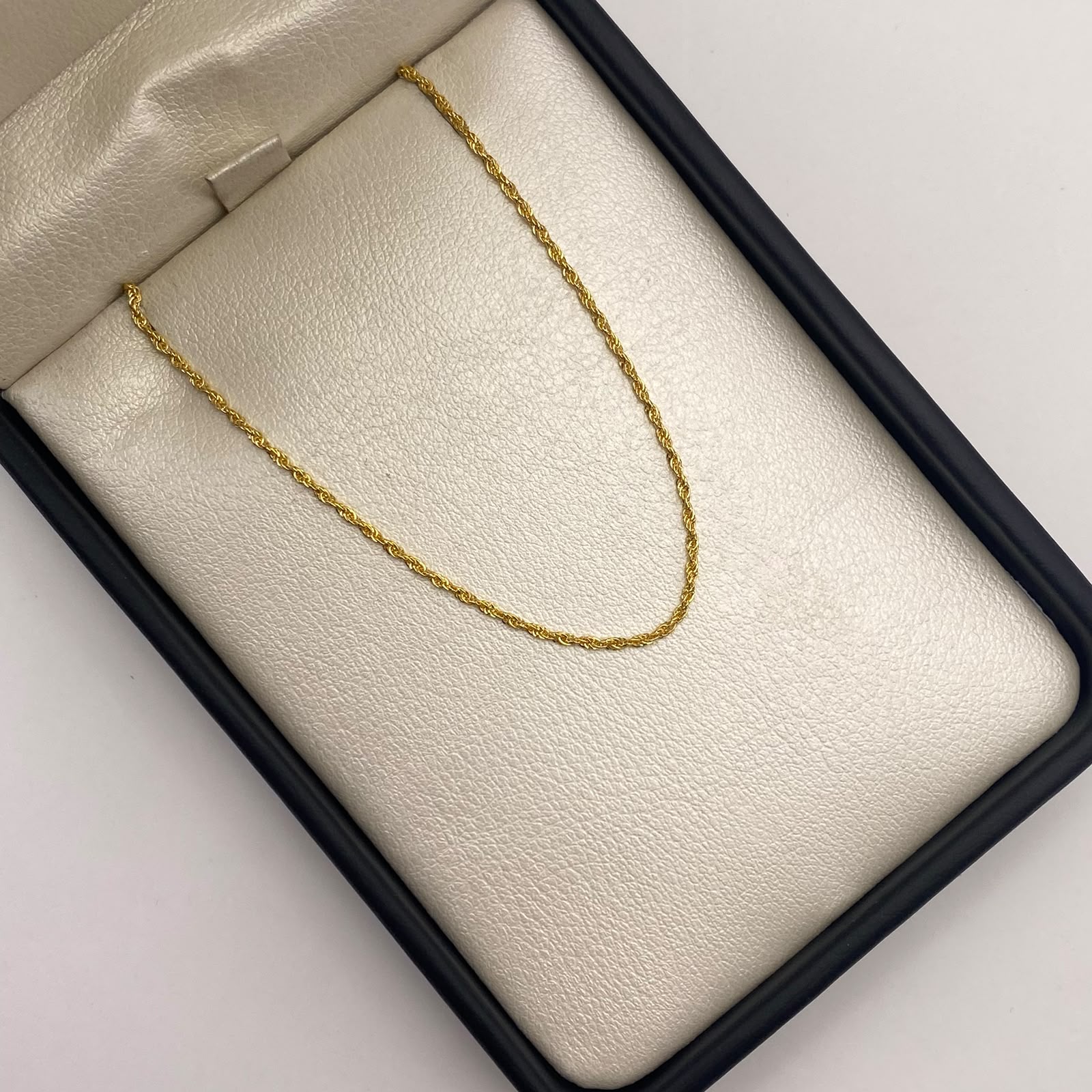 Cadena It Mini Lazo Oro amarillo 18k +1 / 0,79 Gr / 1,1 mm / 40 Cm