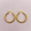 Candonga satinada Oro amarillo 18k 2,80 Gr / 2,5 Cm