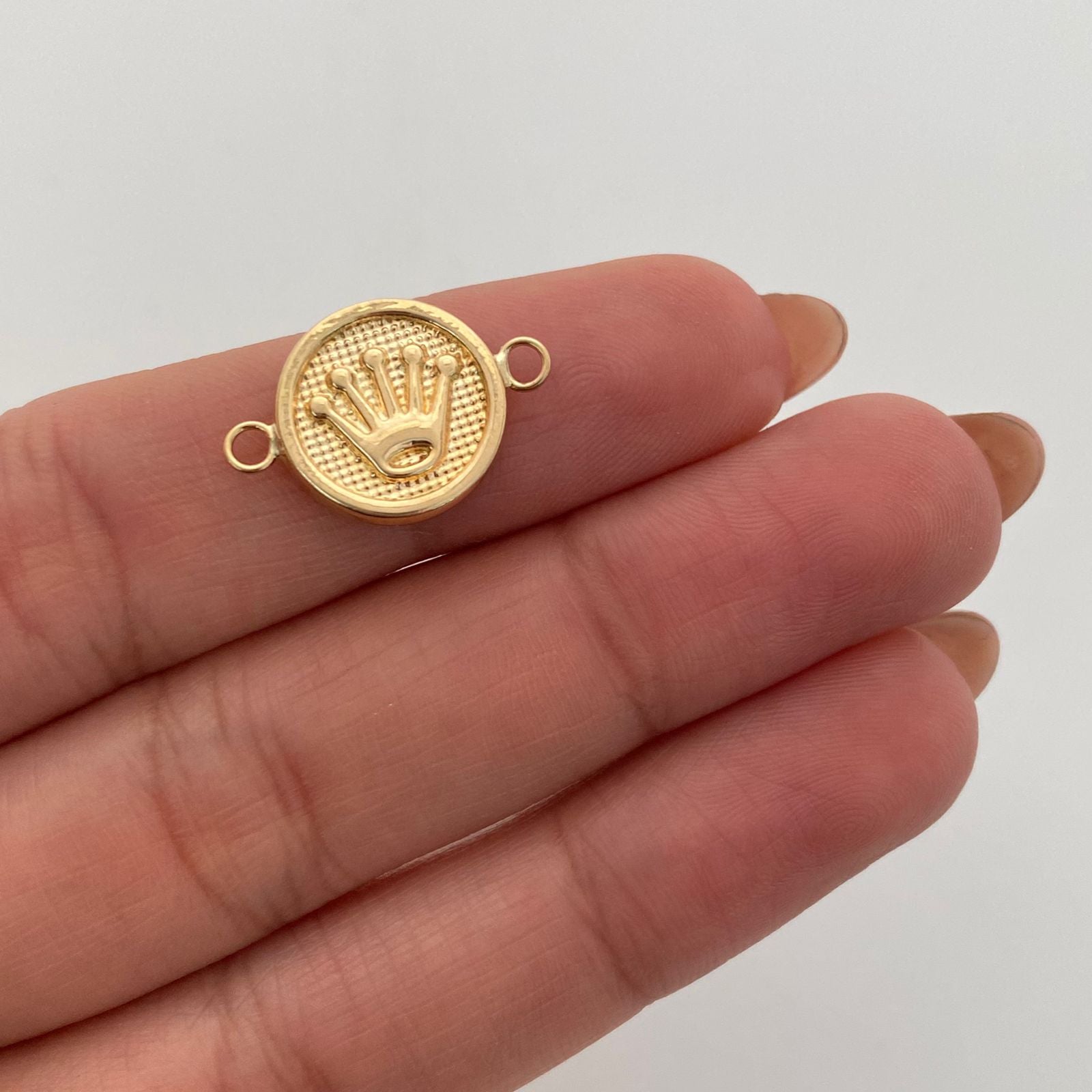 Herraje Corona Rx Oro amarillo 18k 0,85 Gr / 1,8 Cm