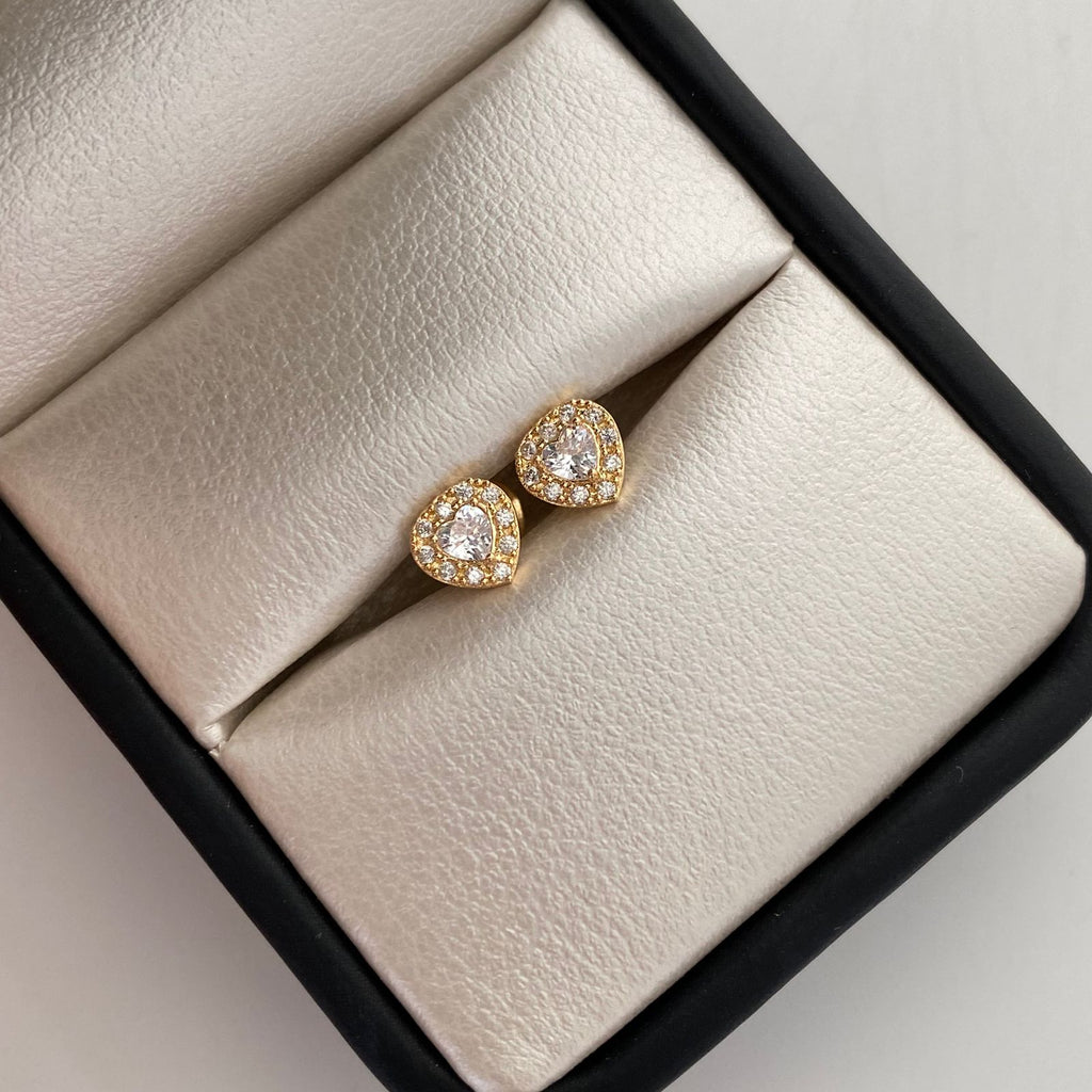Topos Corazon casting Blanco Oro amarillo 18k 0,9 Gr / 6,2 mm