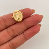 Herraje Virgen de Guadalupe Oro amarillo 18k 0,95 Gr / 1,7 Cm