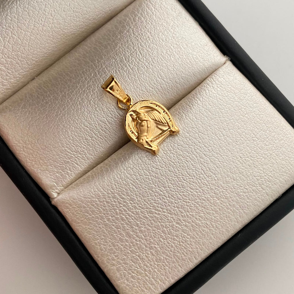 Dije Herradura de Caballo Oro amarillo 18k 0,55 Gr / 8,7 mm / 1,6 Cm