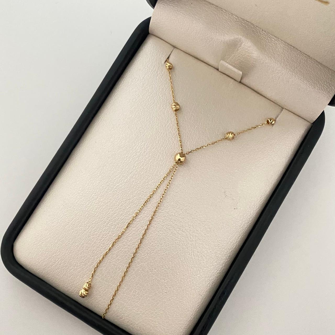 Cadena It balines diamantados #2 y #3 Oro amarillo 18k +4 / 2,35 Gr / 46 Cm