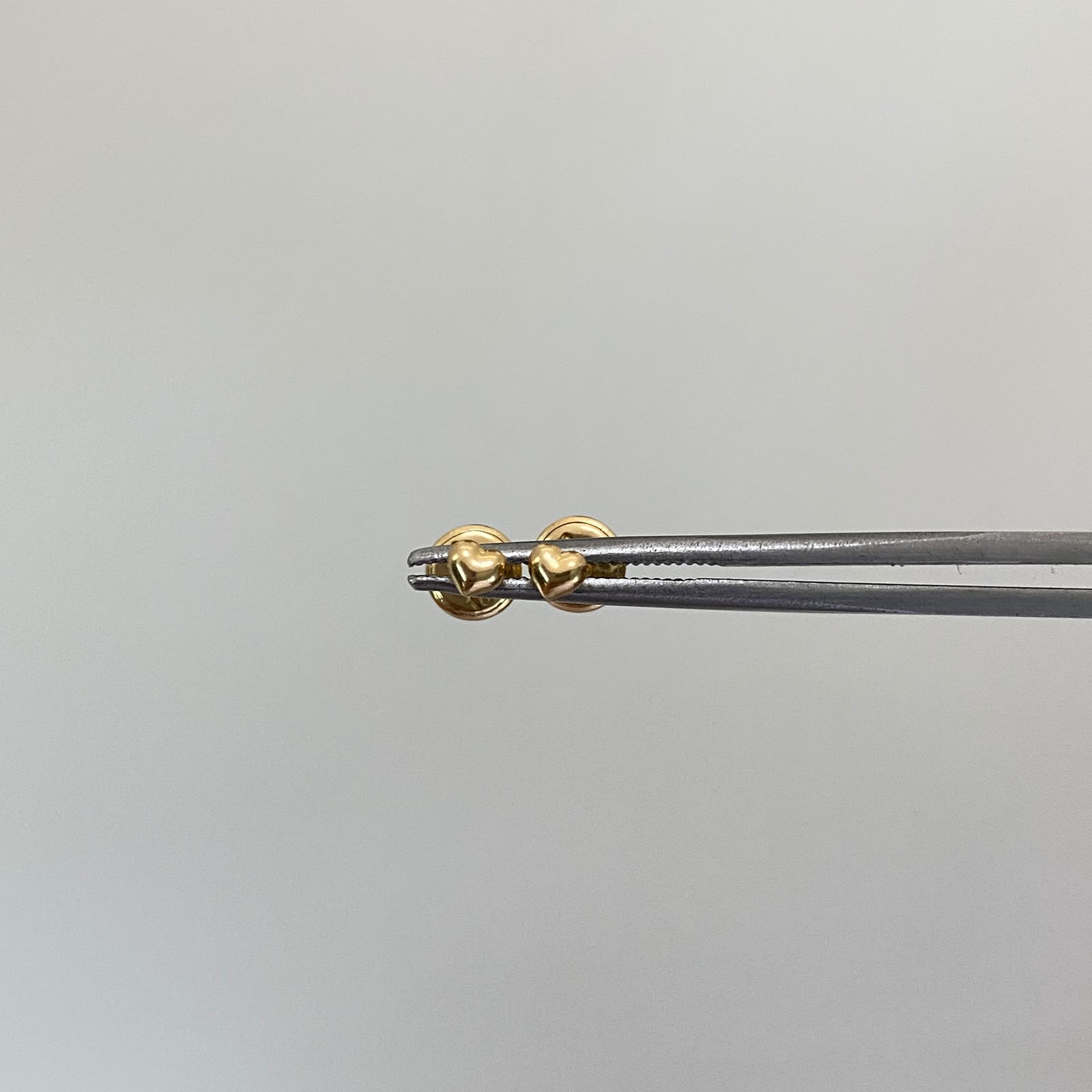 Topos mini corazon inflado Oro amarillo 18k 0,4 Gr / 2,5 mm
