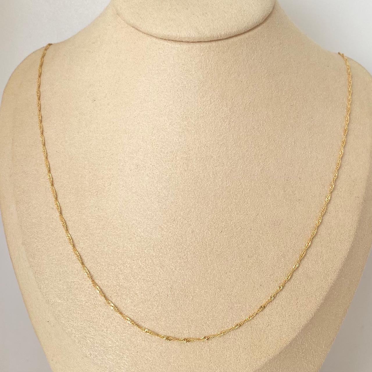 Cadena It singapur Oro amarillo 18k 1,80 Gr / 1,3 mm / 50 Cm