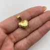 Dije corazon inflado Oro amarillo 18k 1,2 Gr / 14,51 mm / 2,5 Cm