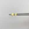 Topos planos diamantados Oro amarillo 18k 0,55 Gr / 6,22 mm