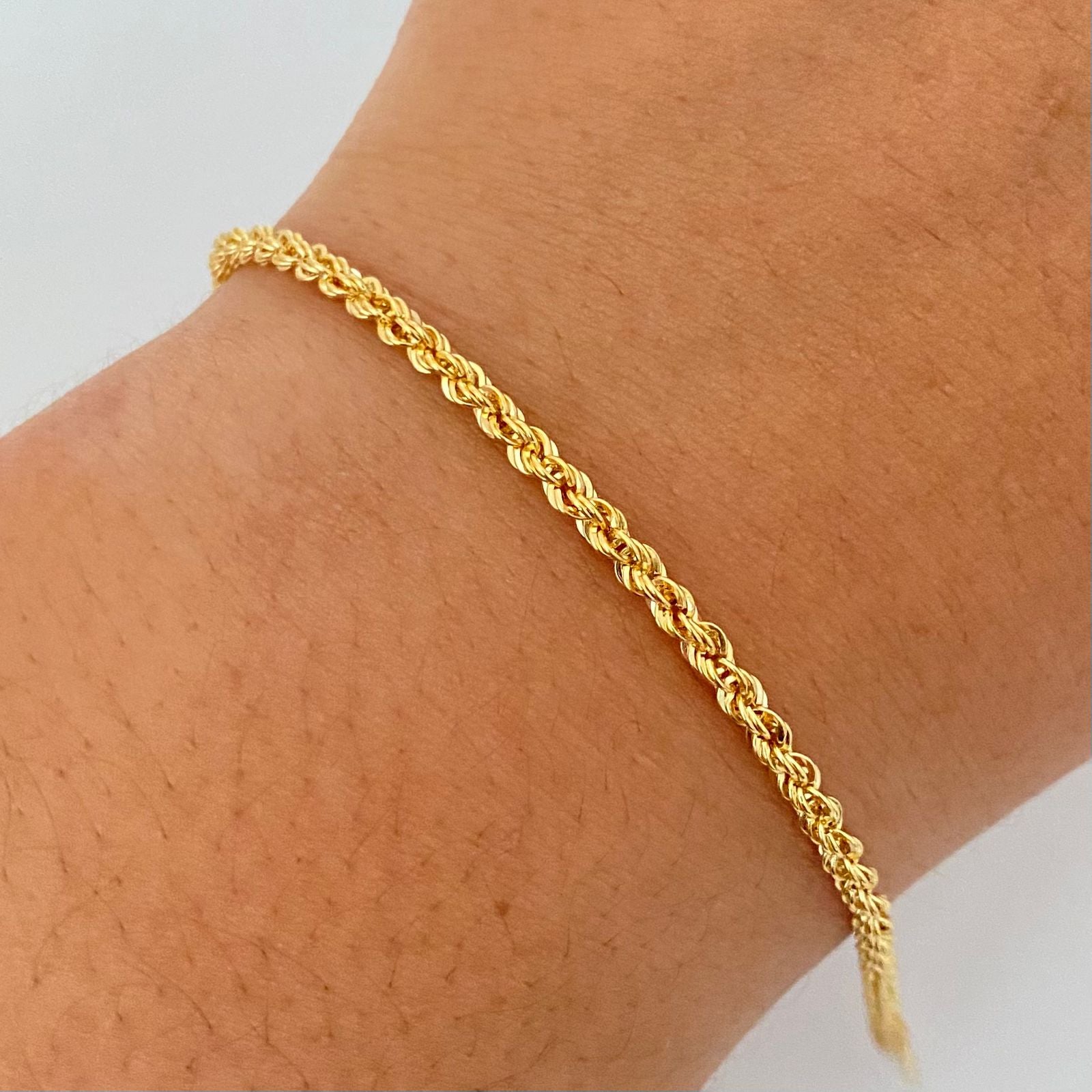 Pulso It Lazo Oro amarillo 18k +1 / 1,9 Gr / 2,7 mm / 18,6 Cm