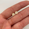 Topos Trebol Casting Blanco Oro amarillo 18k 0,9 Gr / 5,6 mm