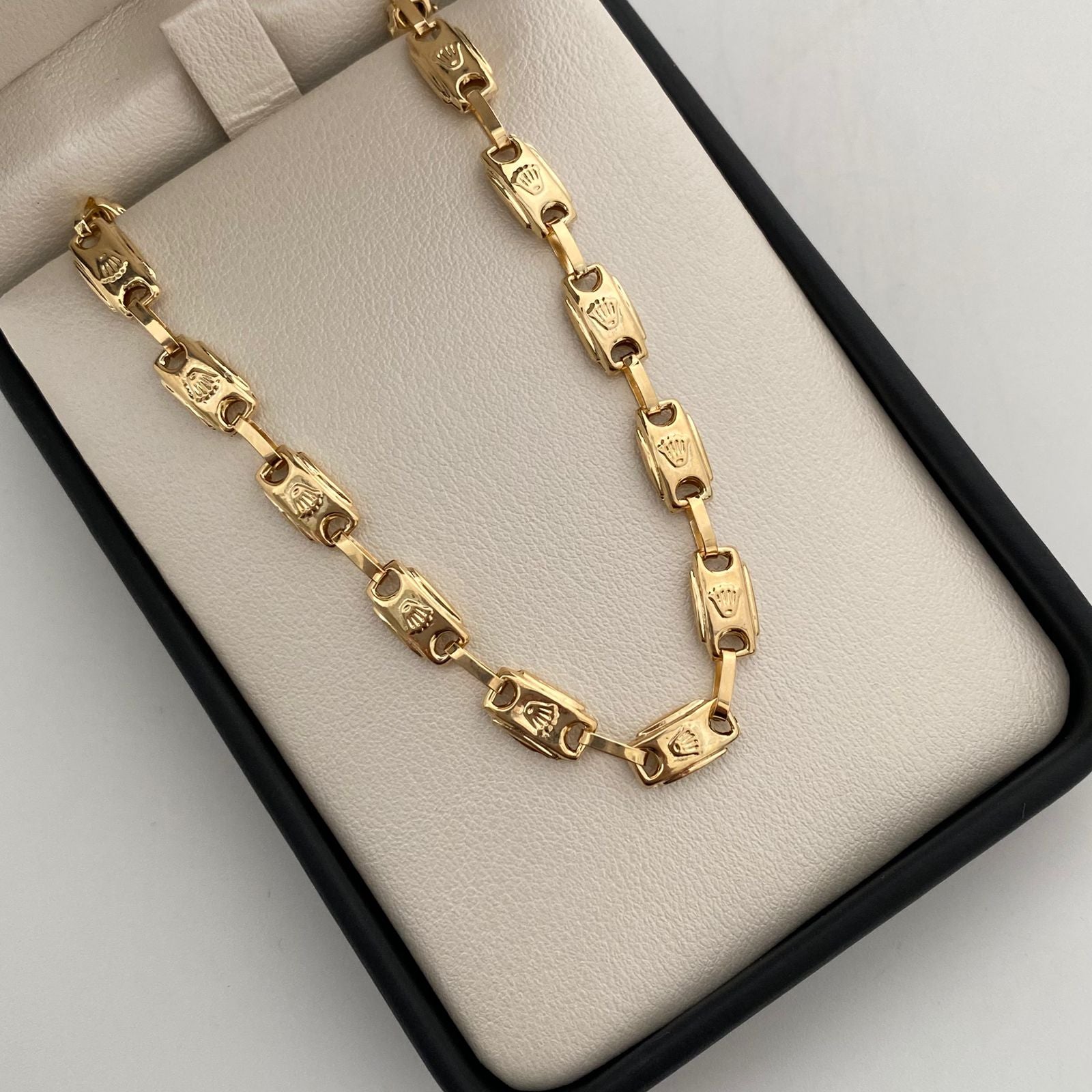 Pulso Rustico Rx Oro amarillo 18k +1 / 4,60 Gr / 5,7 mm / 20 Cm Broche 0,60