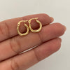 Candonga Entorchada Oro amarillo 18k 0,9 Gr / 1,3 Cm