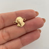 Herraje rostro jesus  Oro amarillo 18k 0,6 Gr / 1 Cm