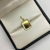 Dije placa fotograbado marco diamantado Oro amarillo 1,3 Gr / 3 Cm