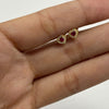 Topos corazon circón fucsia Oro amarillo 18k 0,7 Gr / 5,1 mm