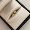 Topos Circulo Casting Verde y Blanco Oro amarillo 18k 0,55 Gr / 4,4 mm