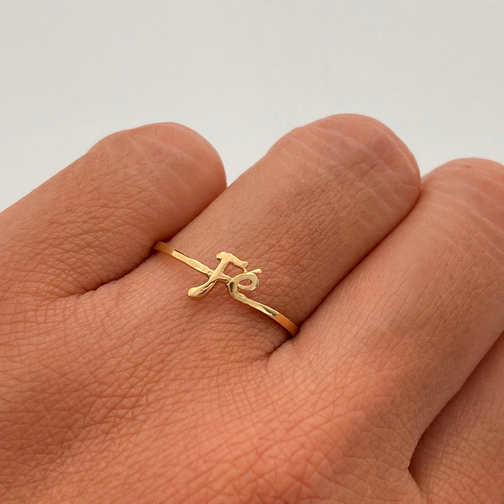 Anillo Fe Oro amarillo 18k / Talla 8 / 1 Gr / 1,3 mm