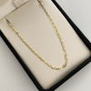 Cadena It plana diamantada  Tres oros 18k 5,7 Gr / 2,2 mm / 60 Cm